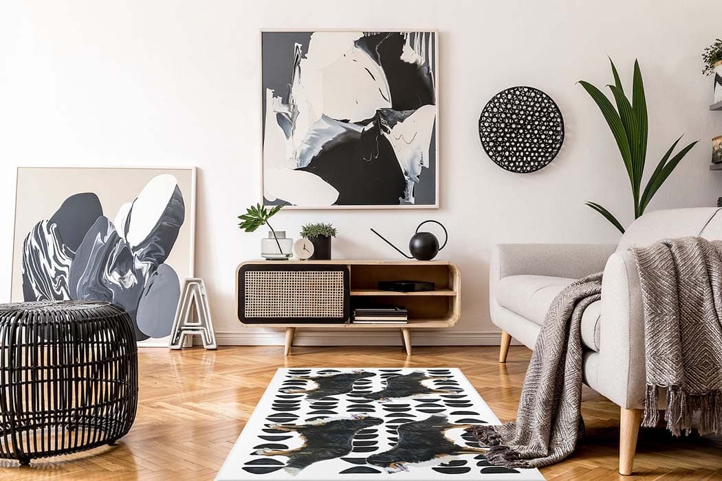 Bernese Mountain Dog Rug
