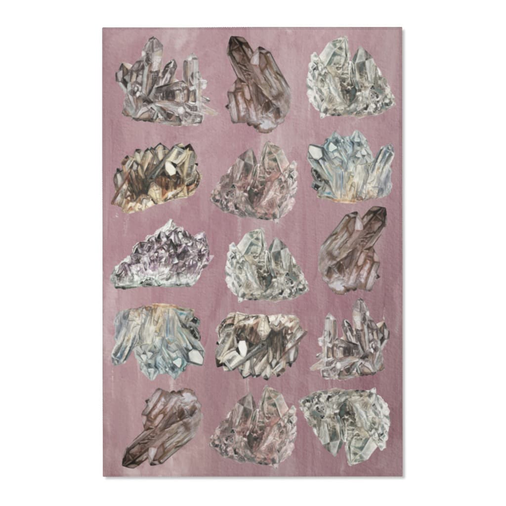 Mauve Crystals Rug Design