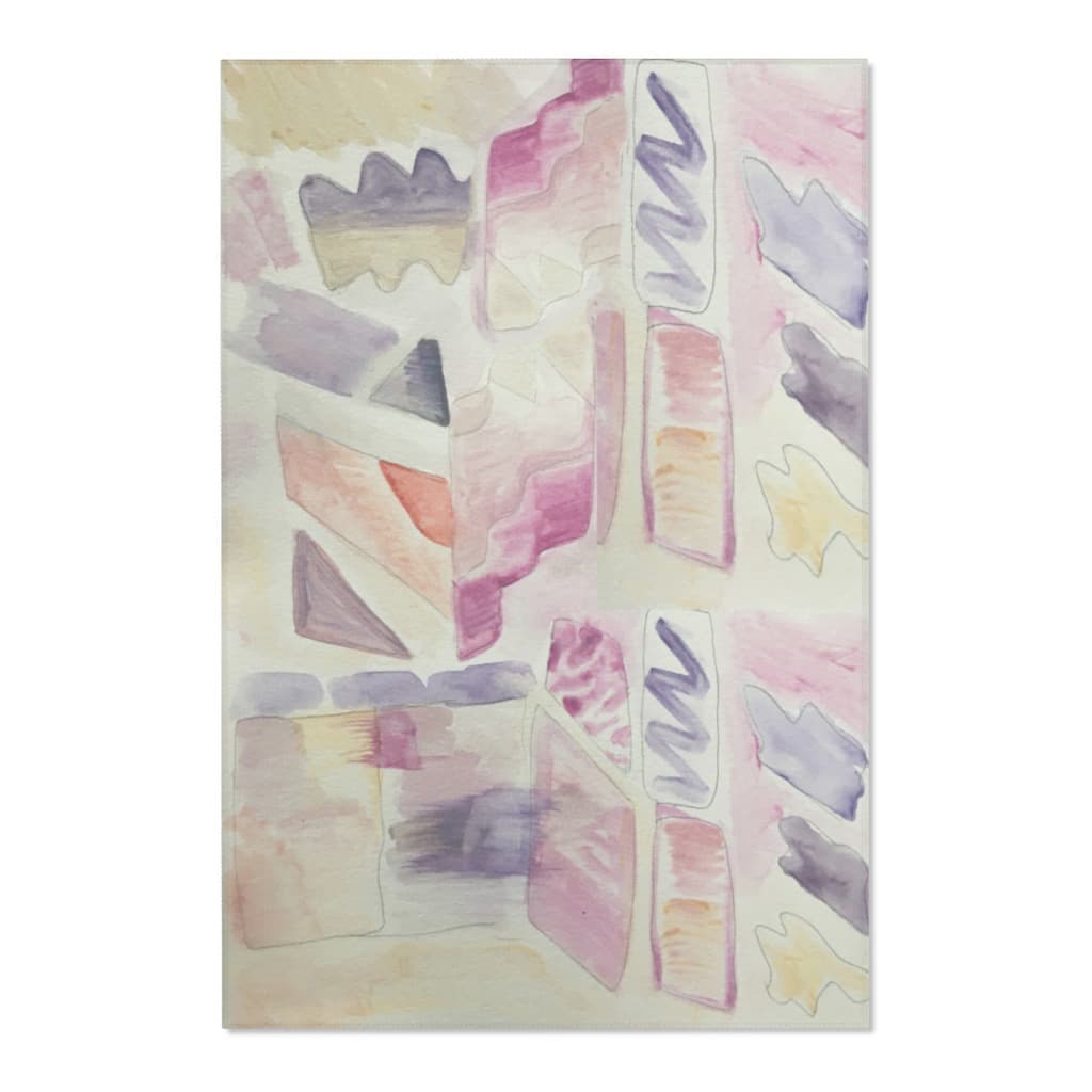Pastel Watercolor Shapes Rug